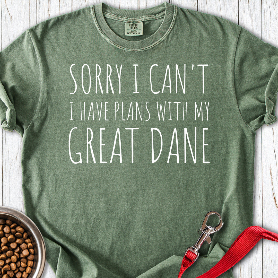 I Have Plans With My Great Dane Premium Tee — Moss