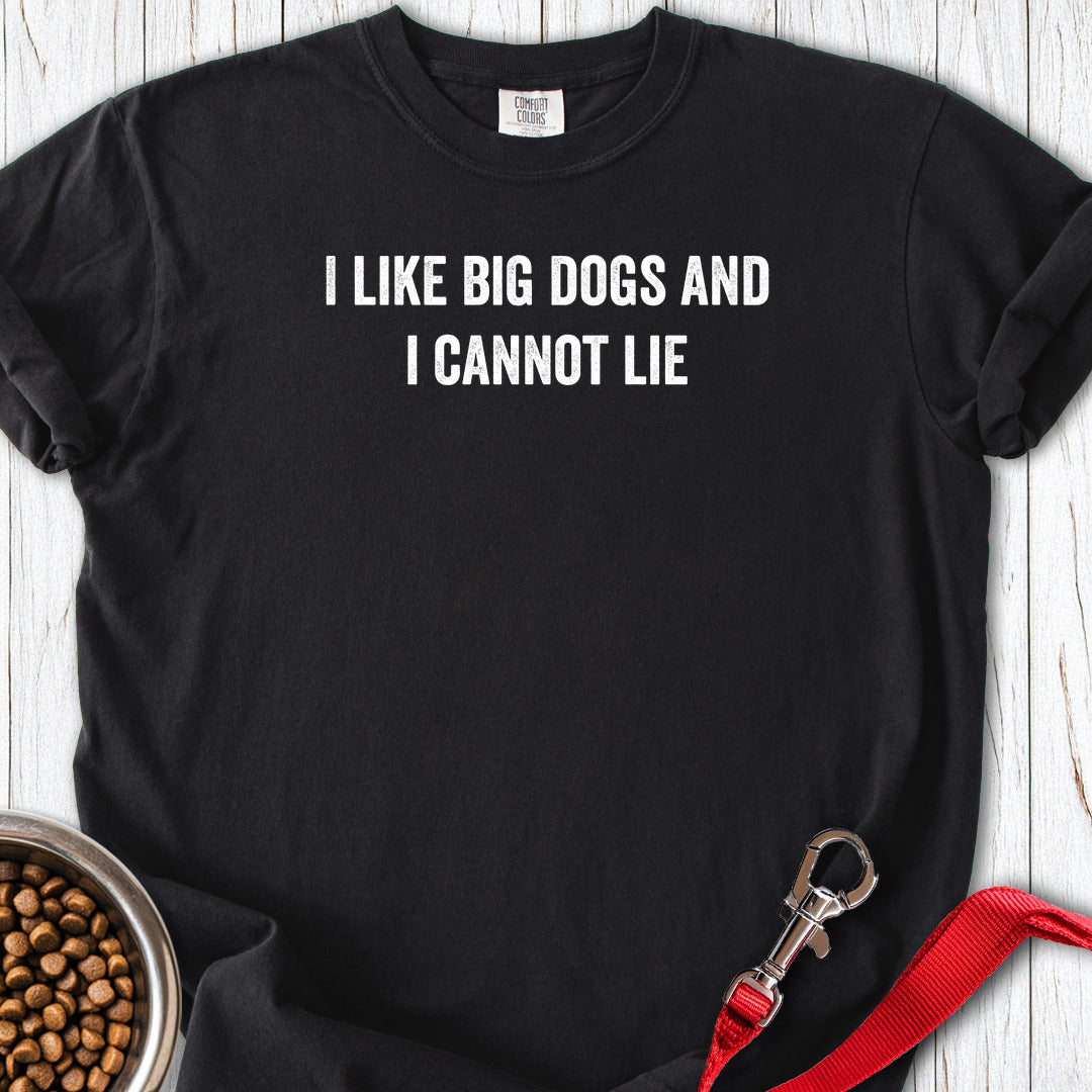 I Like Big Dogs Premium Tee — Black