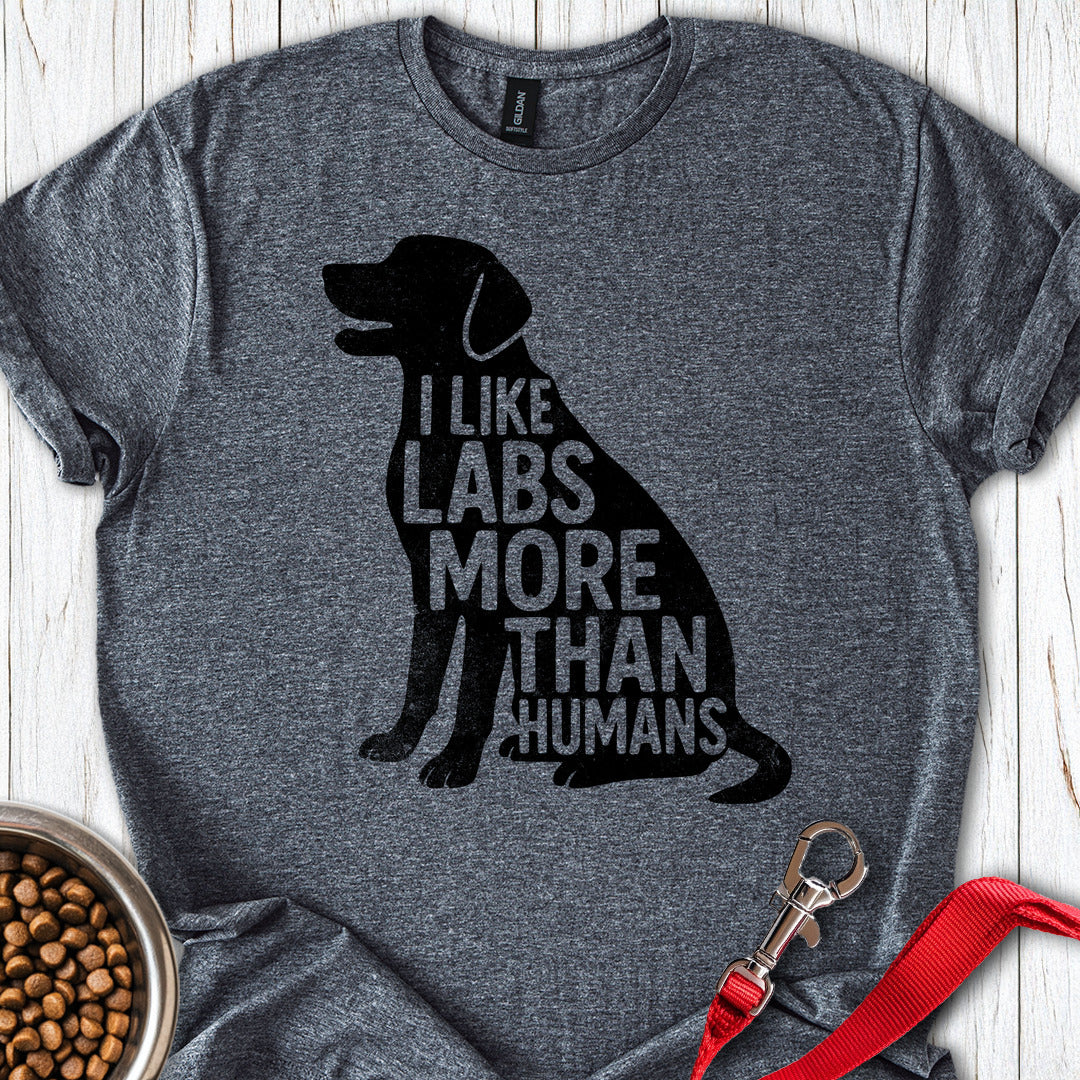 I Like Labs More Than Humans Dark Heather