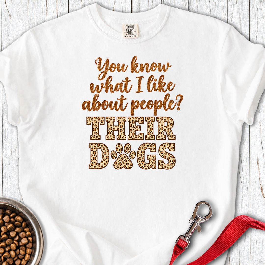 I Love Dogs Premium Tee White