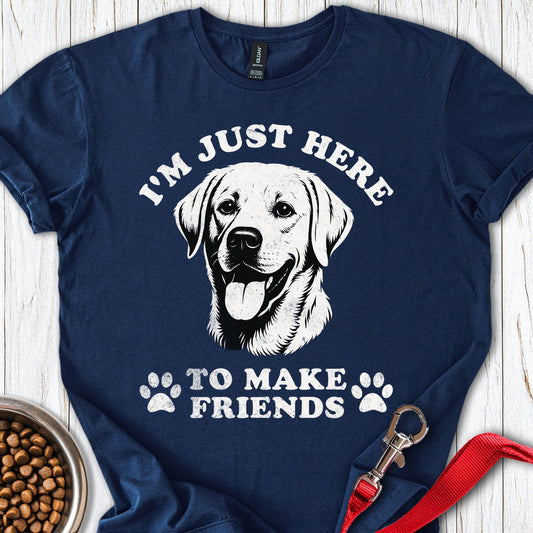 I'm Just Here To Make Friends Navy