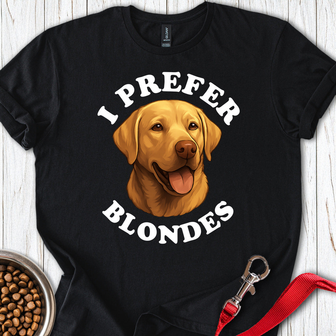 I Prefer Blondes Labrador Black