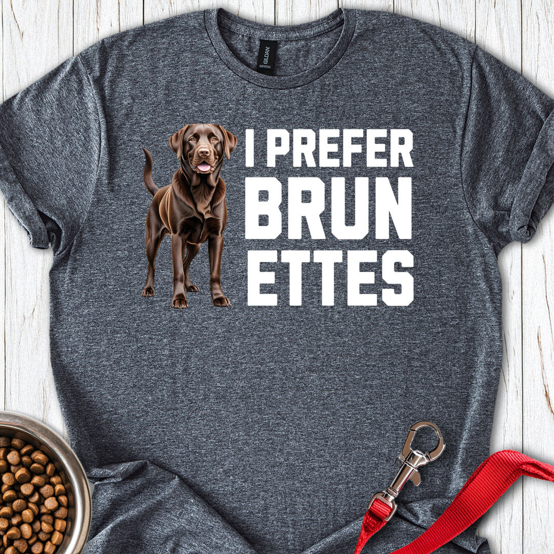 I Prefer Brunettes Labrador Dark Heather
