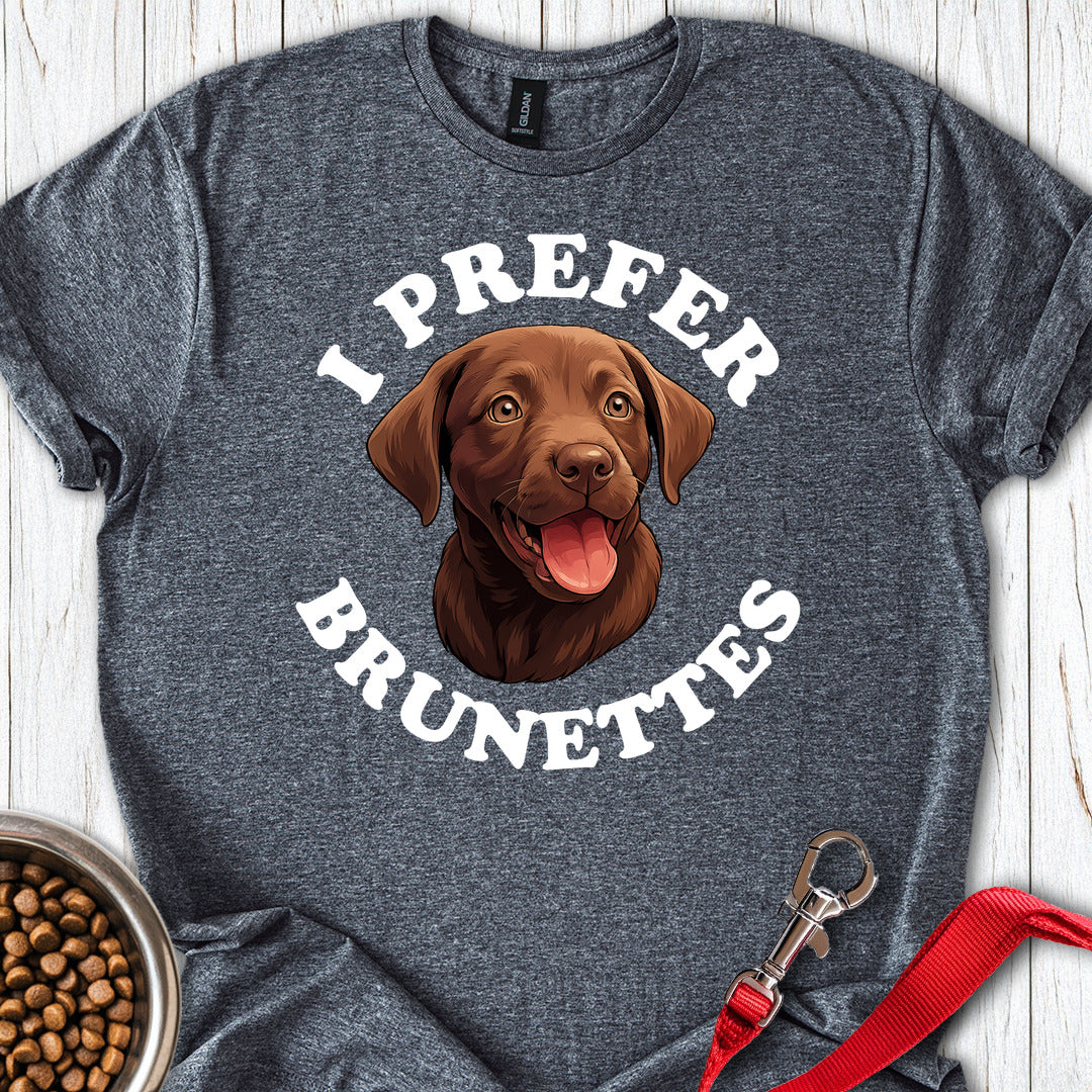 I Prefer Brunettes Labrador Dark Heather