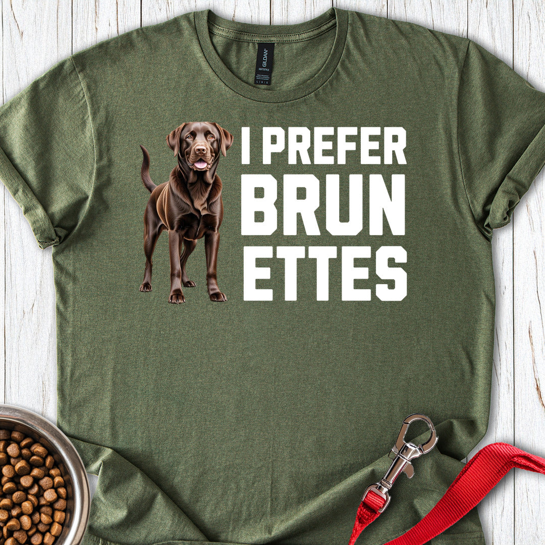 I Prefer Brunettes Labrador Military Green