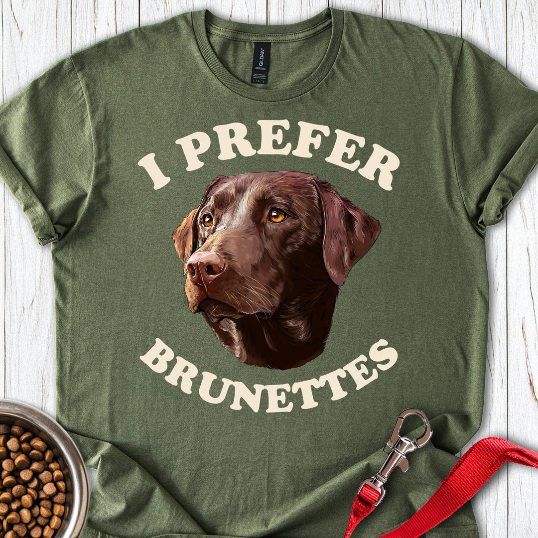 I Prefer Brunettes Labrador Military Green