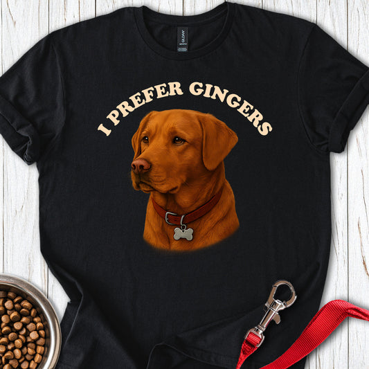 I Prefer Gingers Fox Red Labs Black