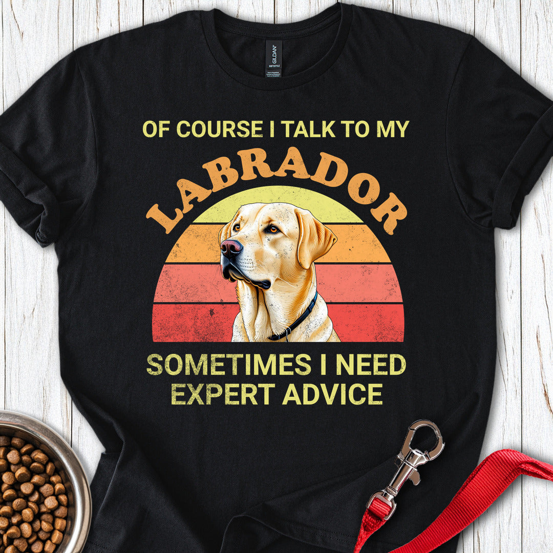 I Talk To My Labrador Black
