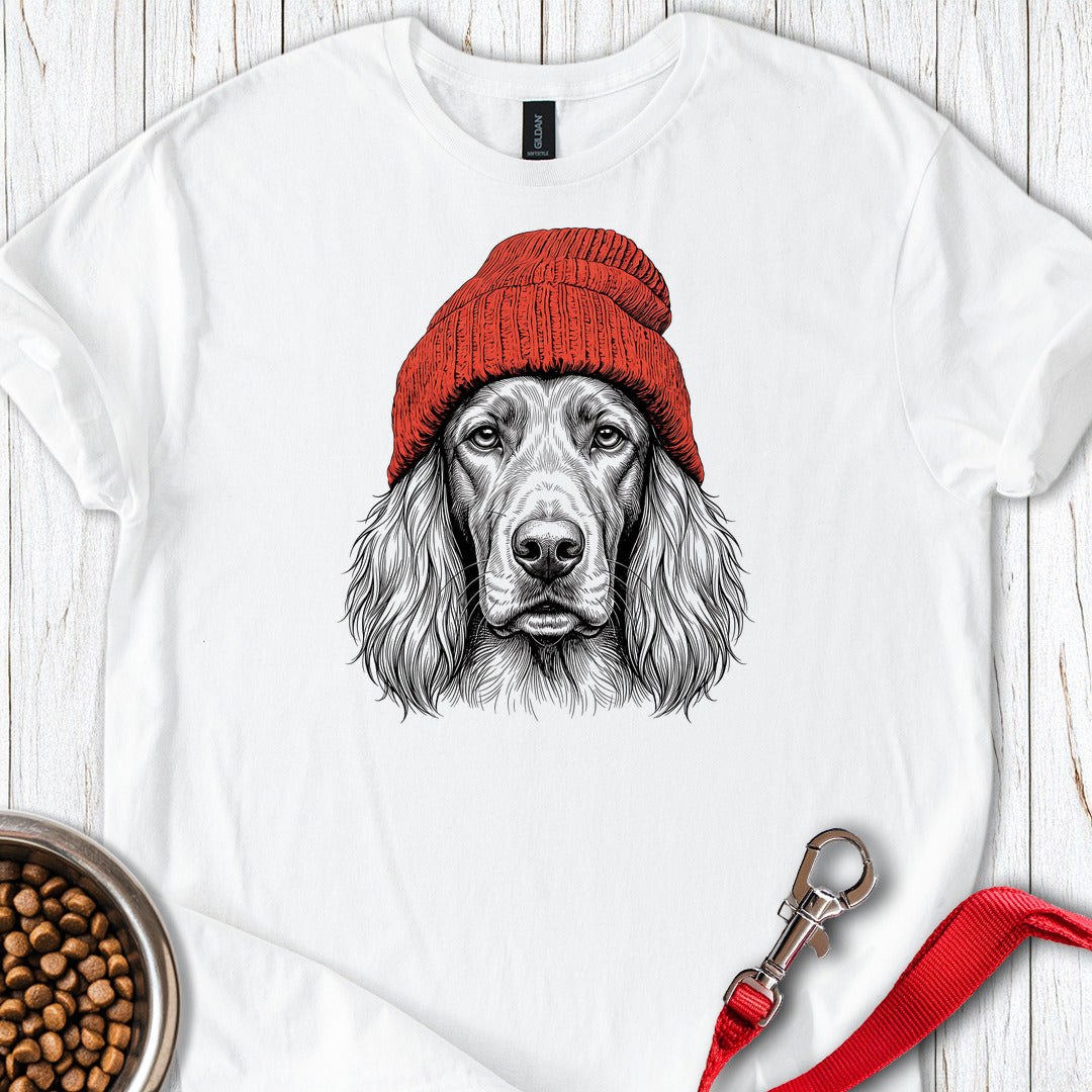Irish Setter Beanie — White