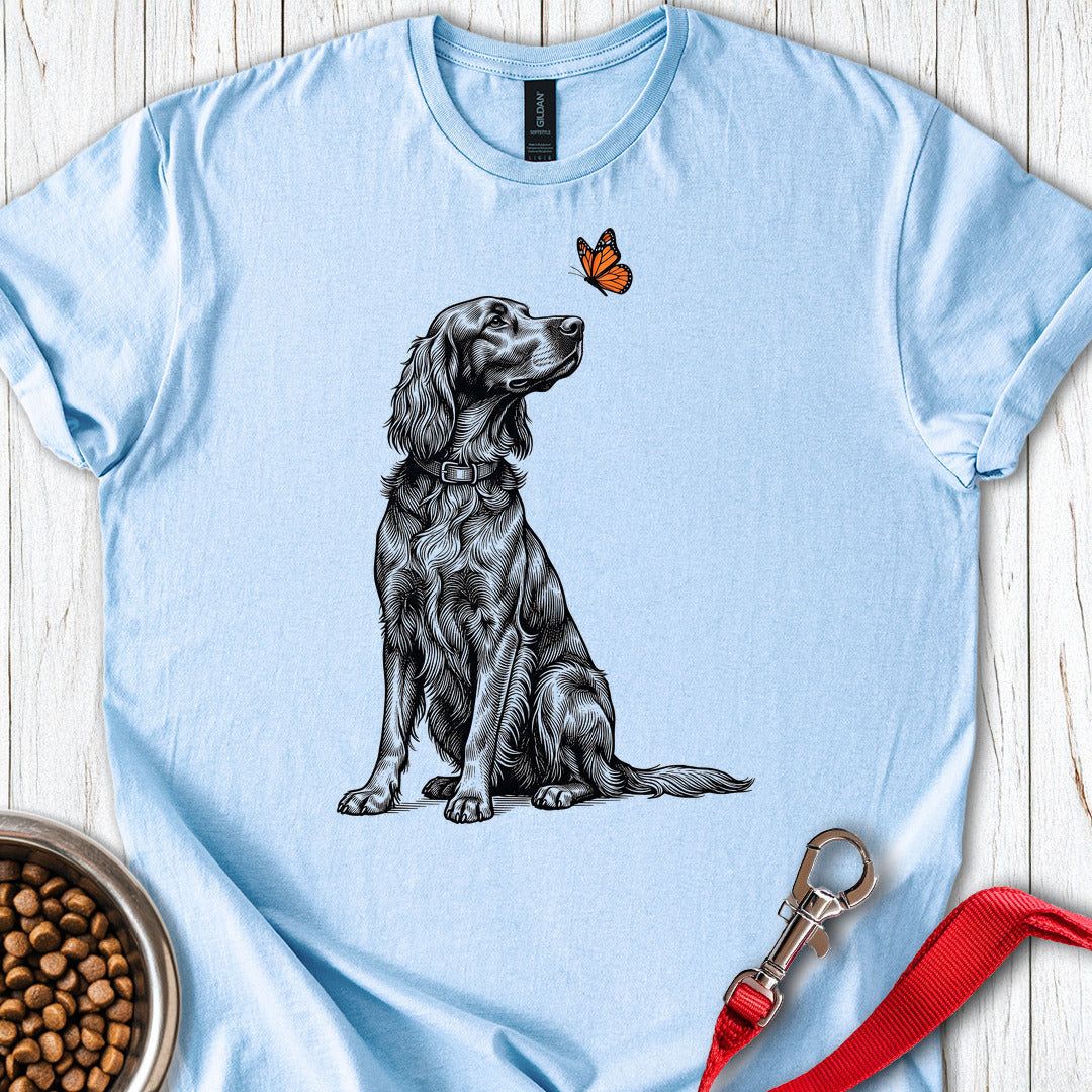 Irish Setter Butterfly — Light Blue
