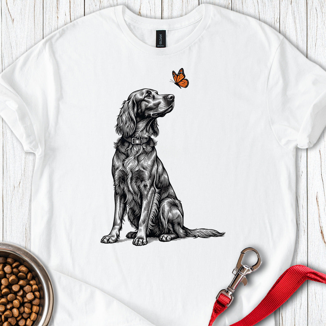 Irish Setter Butterfly — White