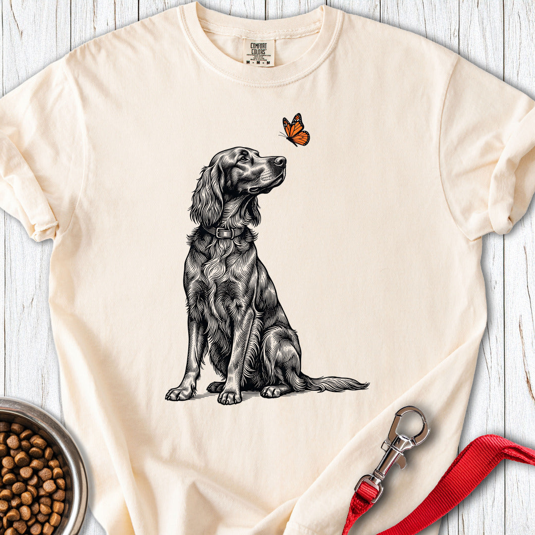 Irish Setter Butterfly Premium Tee — Ivory