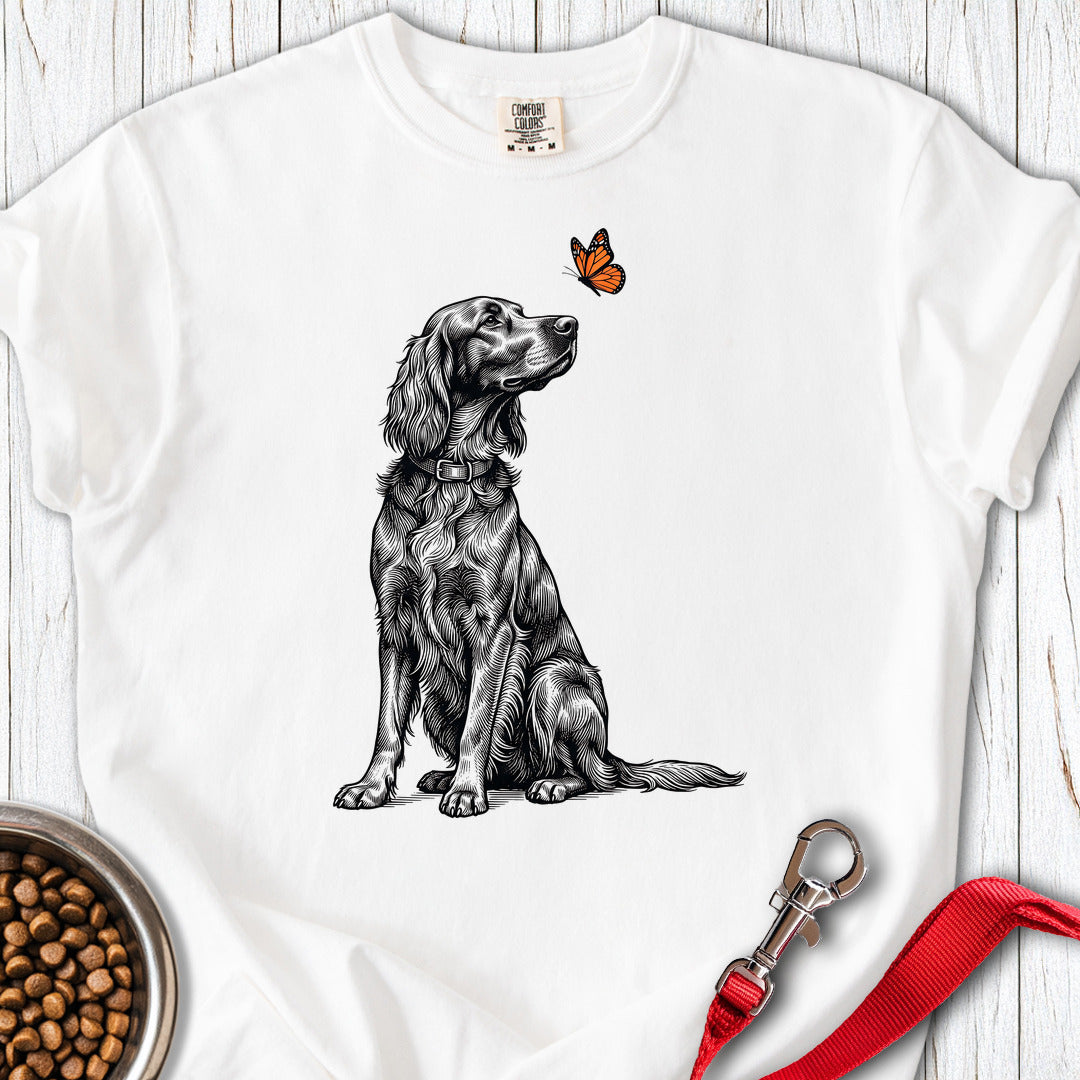 Irish Setter Butterfly Premium Tee — White
