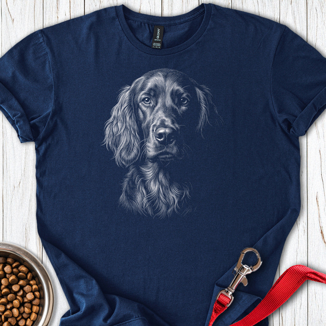 Irish Setter Engraved — Navy