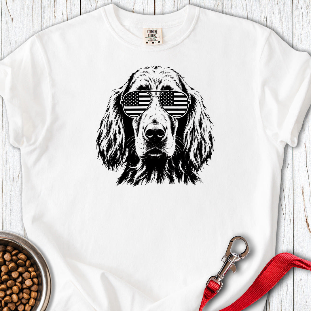 Irish Setter Flag Shades Premium Tee — White