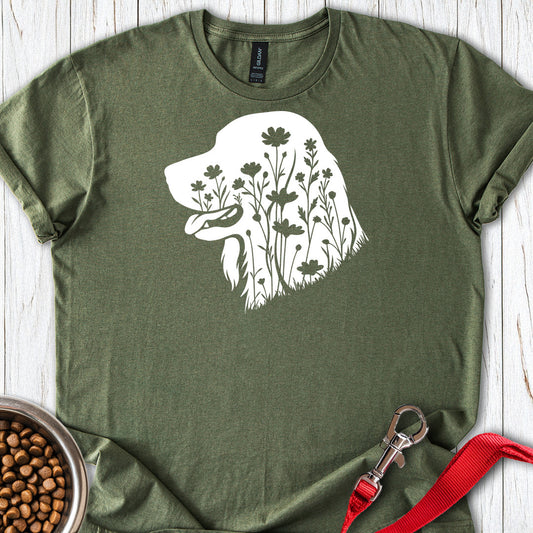 Irish Setter Flowers — Military Green