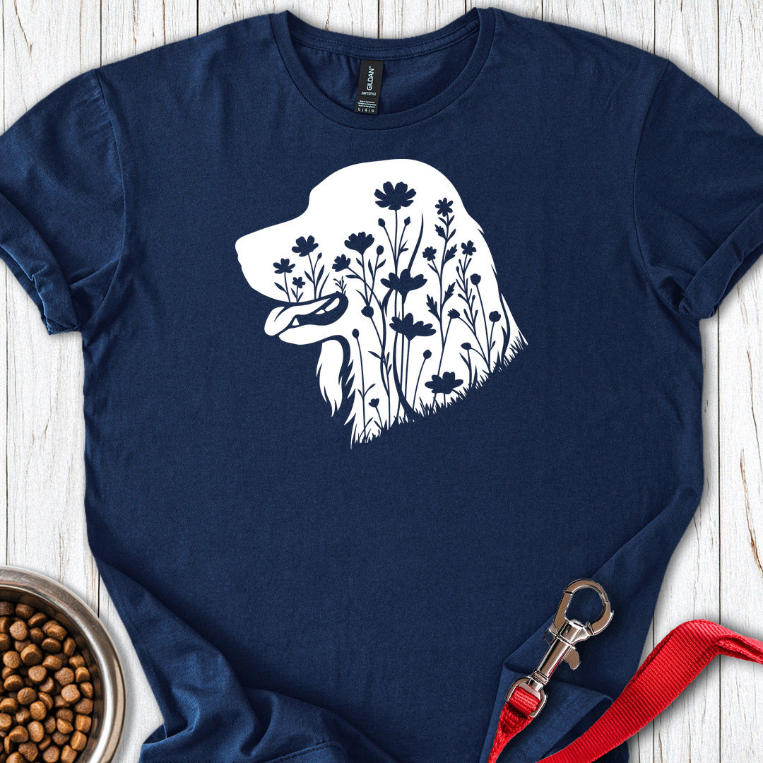 Irish Setter Flowers Navy