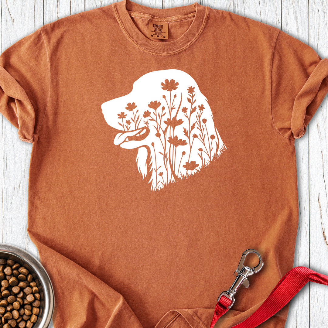 Irish Setter Flowers Premium Tee — Yam