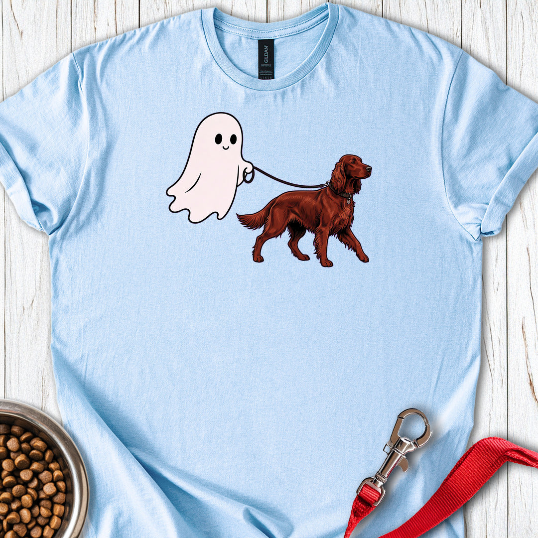 Irish Setter Ghost Walk — Light Blue