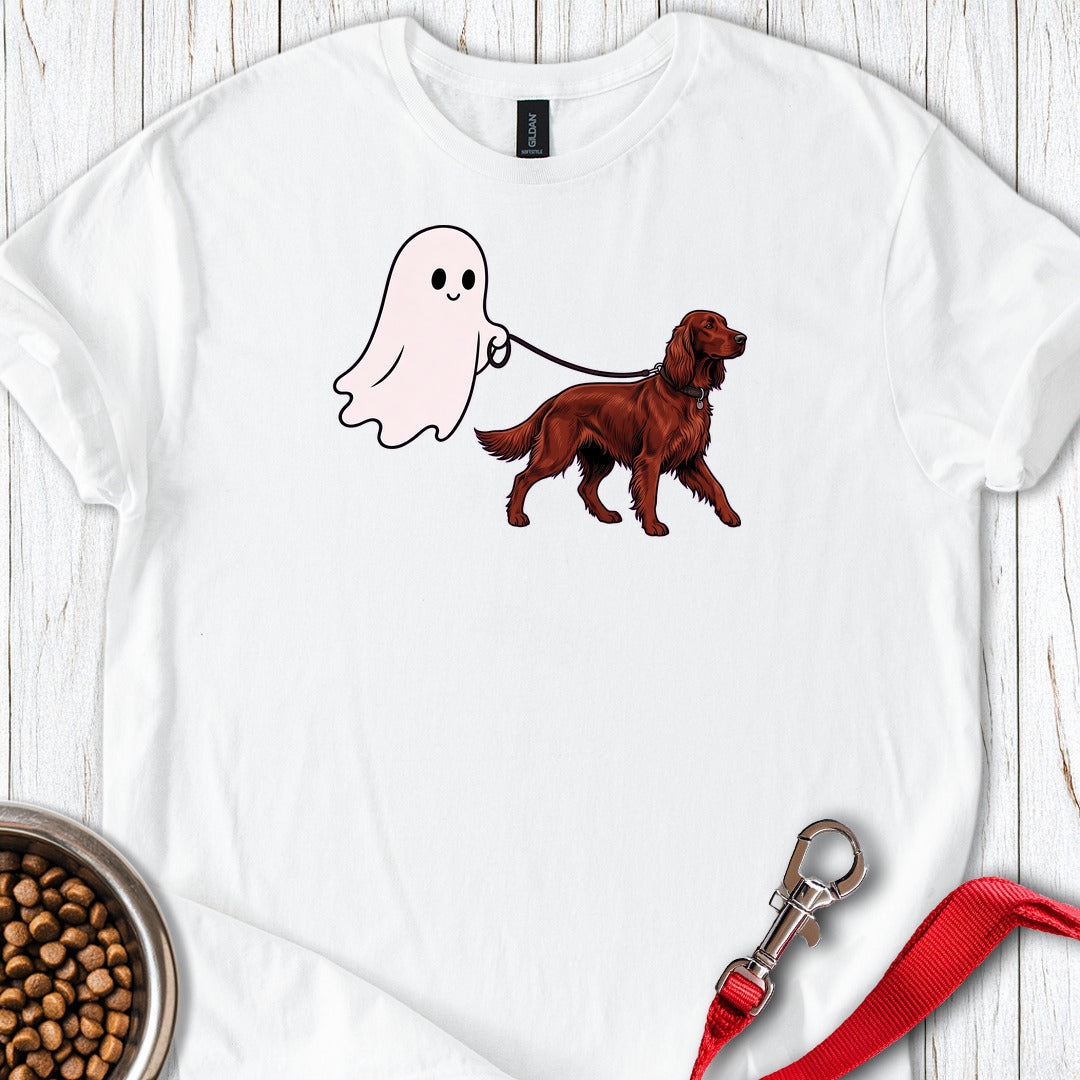 Irish Setter Ghost Walk — White