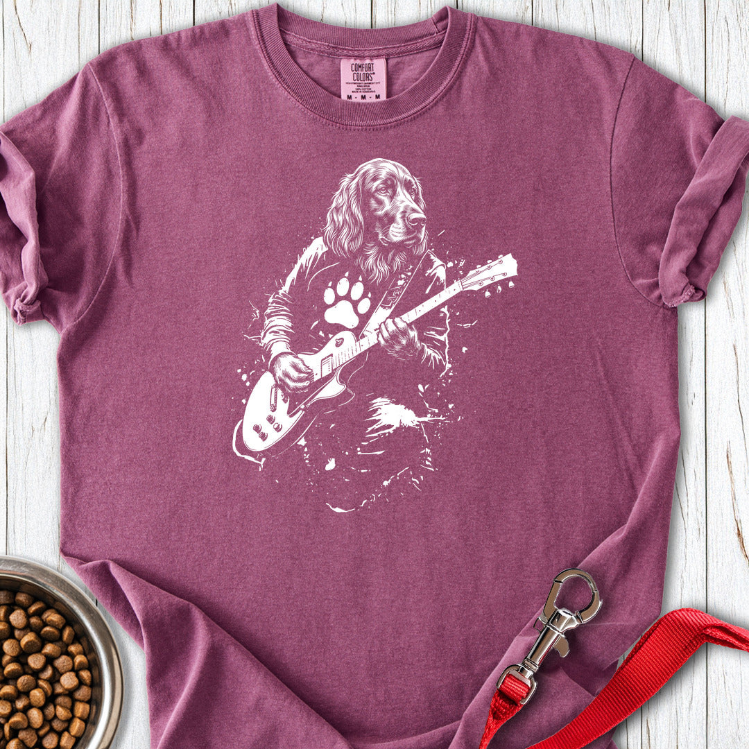 Irish Setter Guitar Premium Tee — Berry
