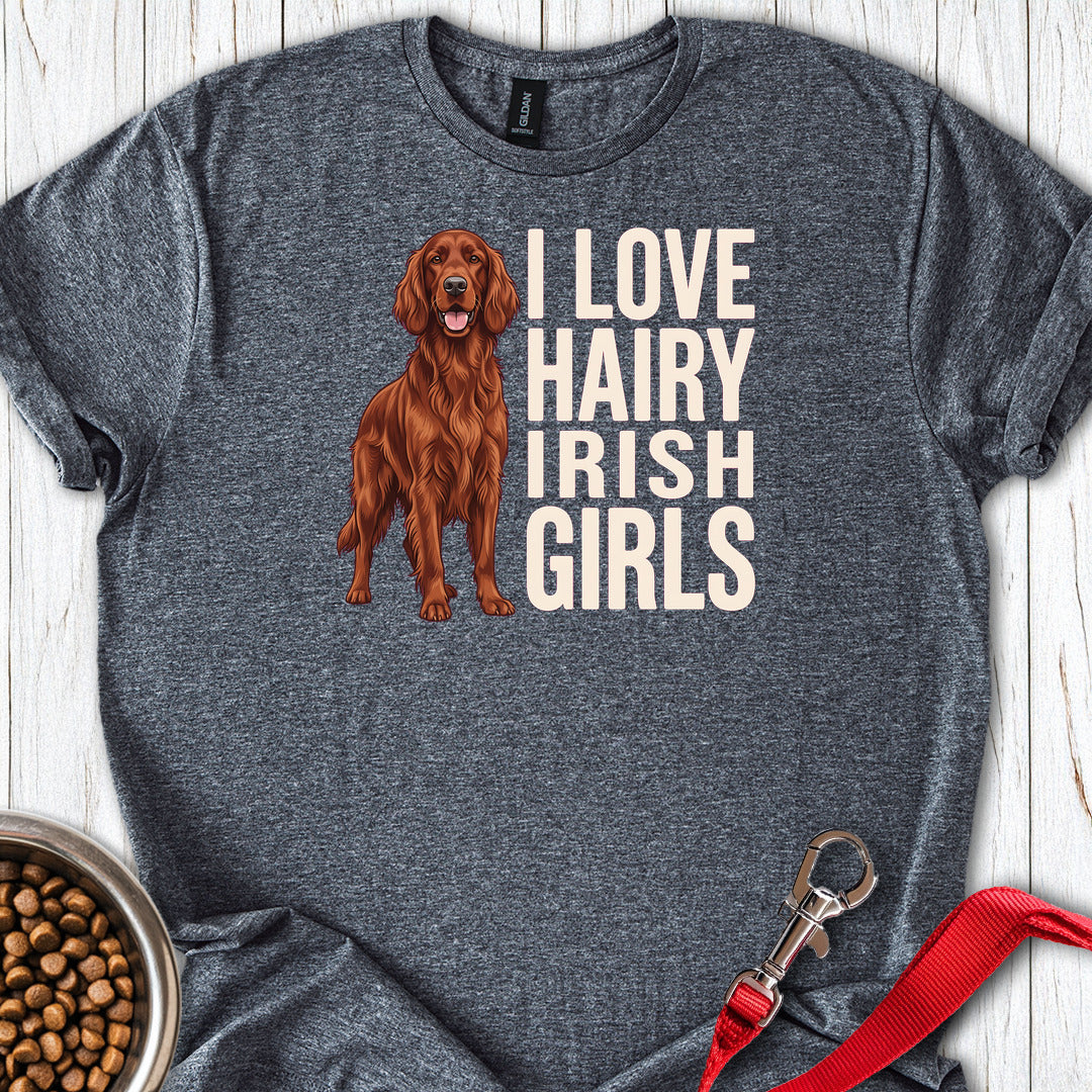 Irish Setter Hairy Girls — Dark Heather