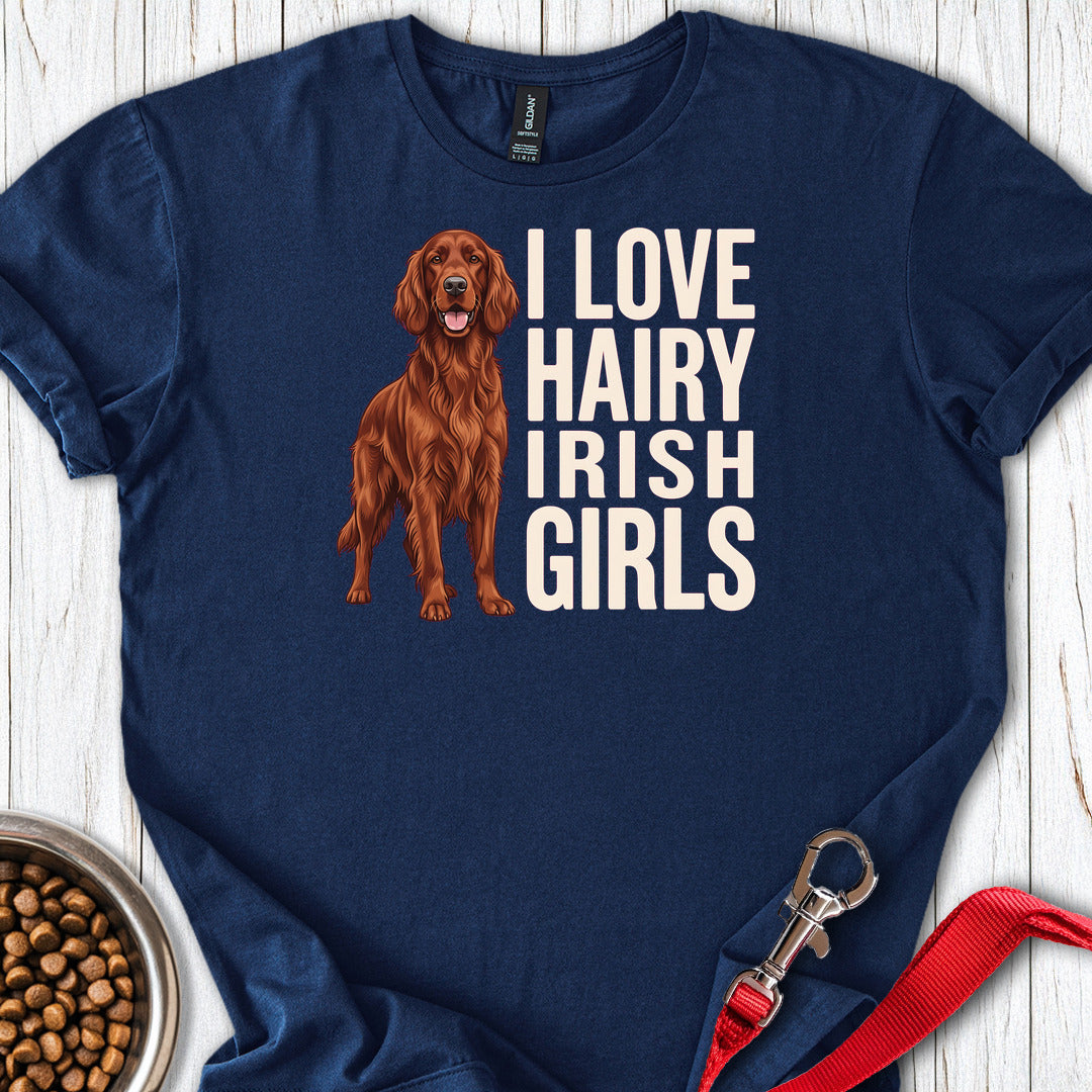 Irish Setter Hairy Girls — Navy