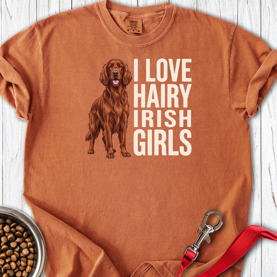 Irish Setter Hairy Girls Premium Tee — Yam