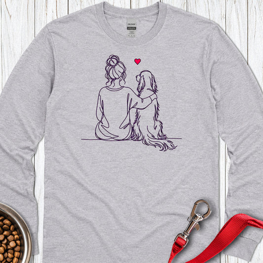 Irish Setter Hug Long Sleeve — Sport Grey