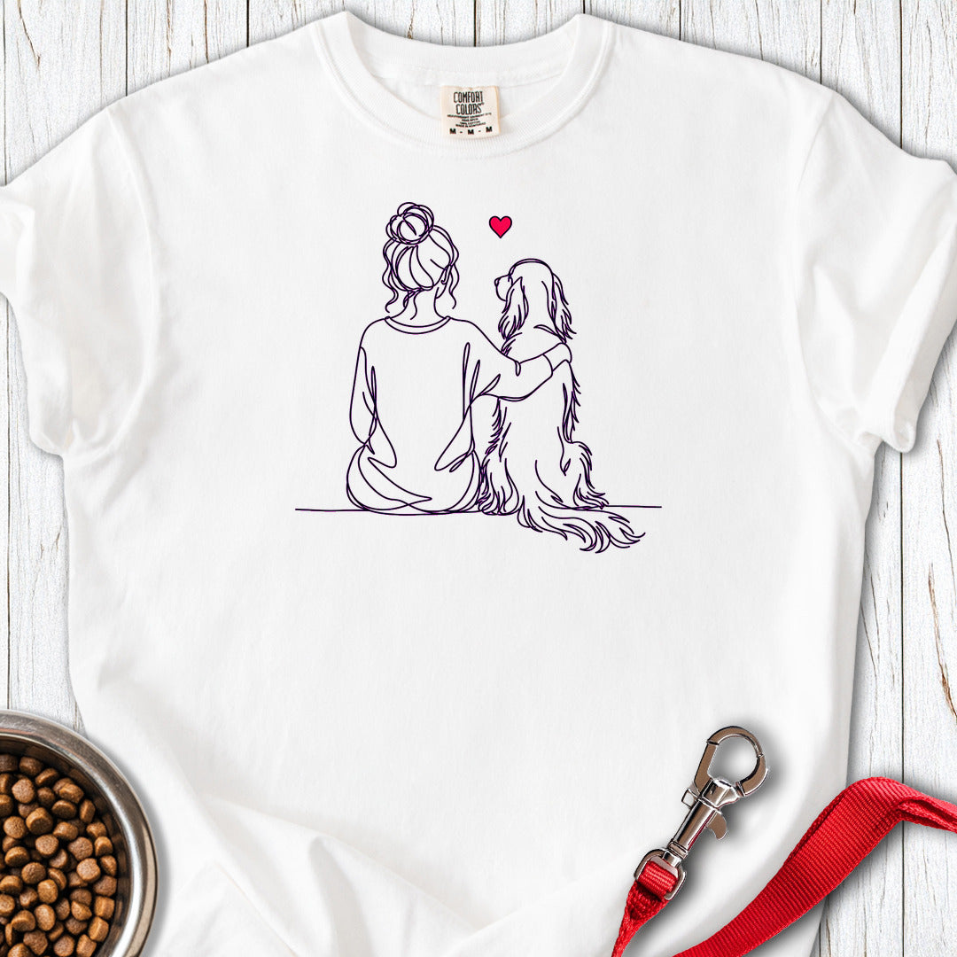 Irish Setter Hug Premium Tee — White