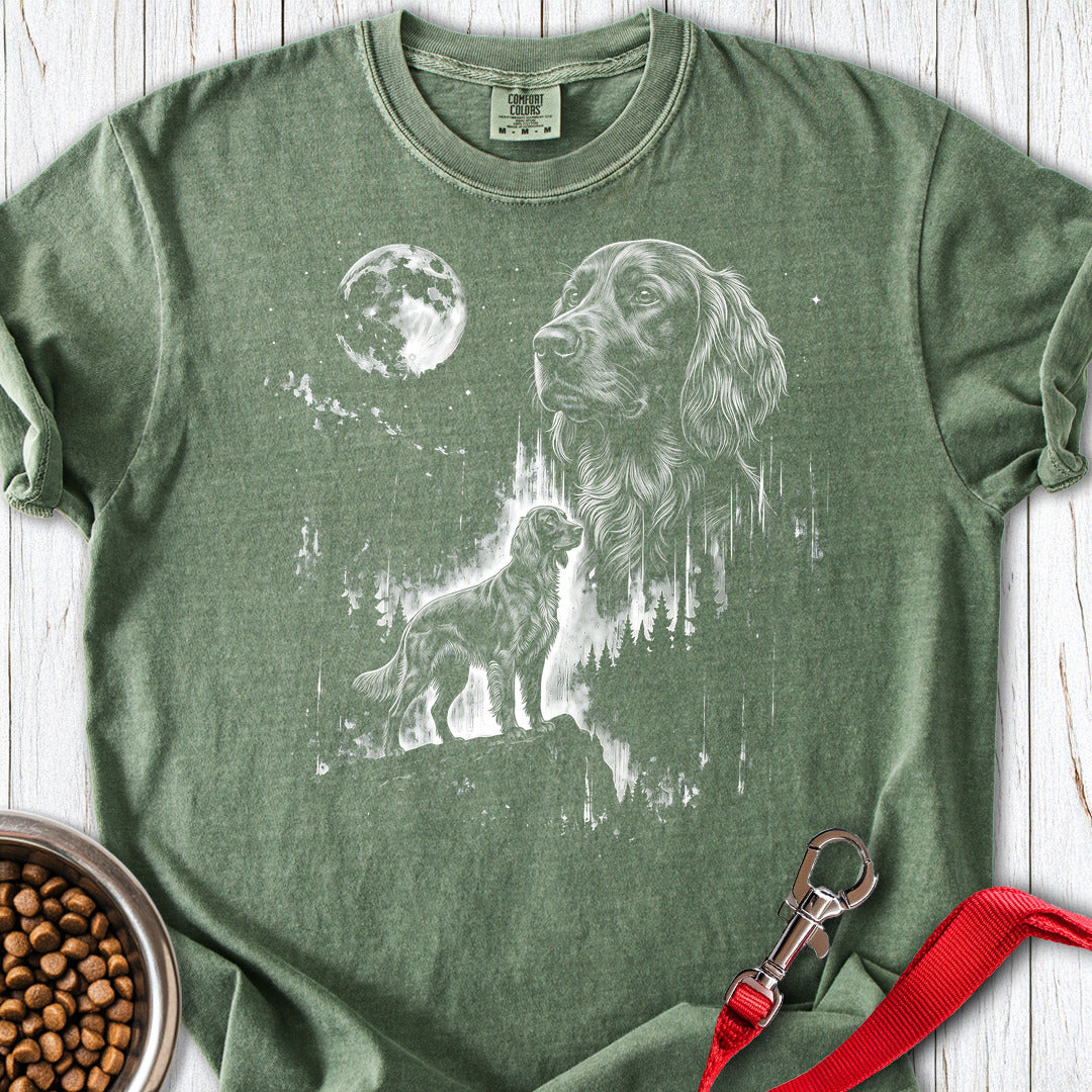 Irish Setter Moonlight Premium Tee — Moss