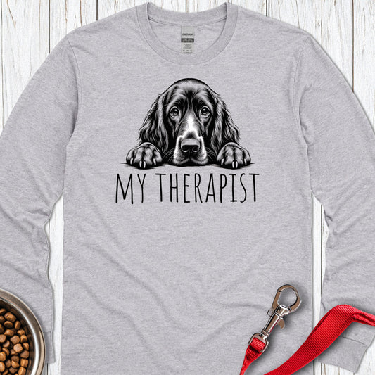 Irish Setter My Therapist Long Sleeve — Sport Grey
