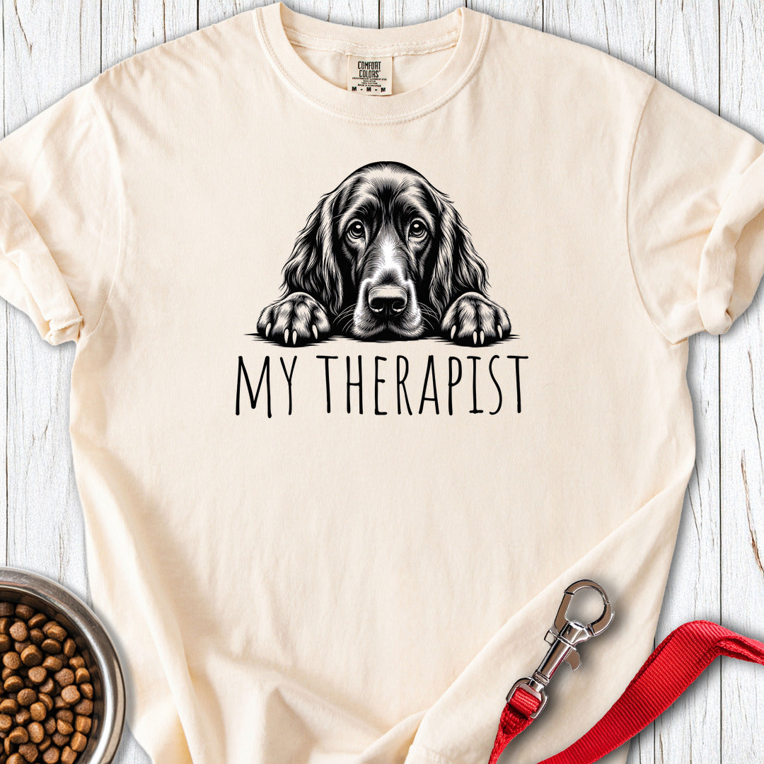 Irish Setter My Therapist Premium Tee Ivory
