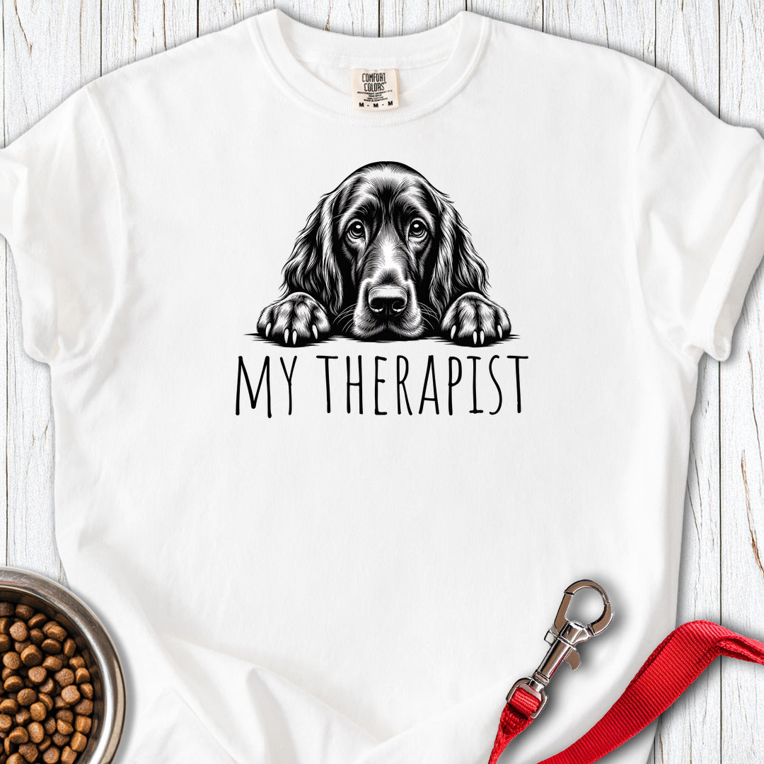 Irish Setter My Therapist Premium Tee White