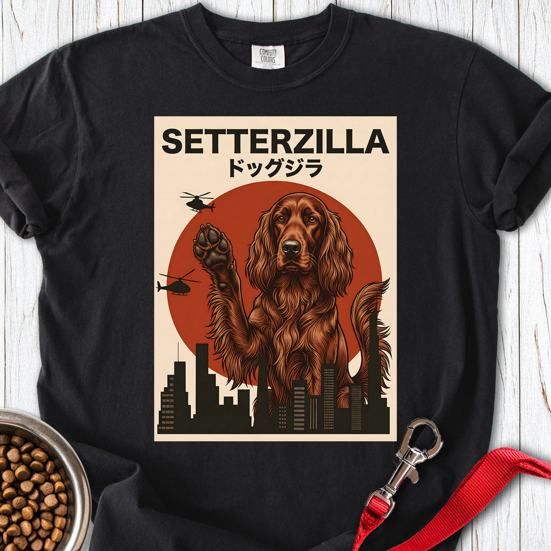 Irish Setter Setterzilla Premium Tee — Black
