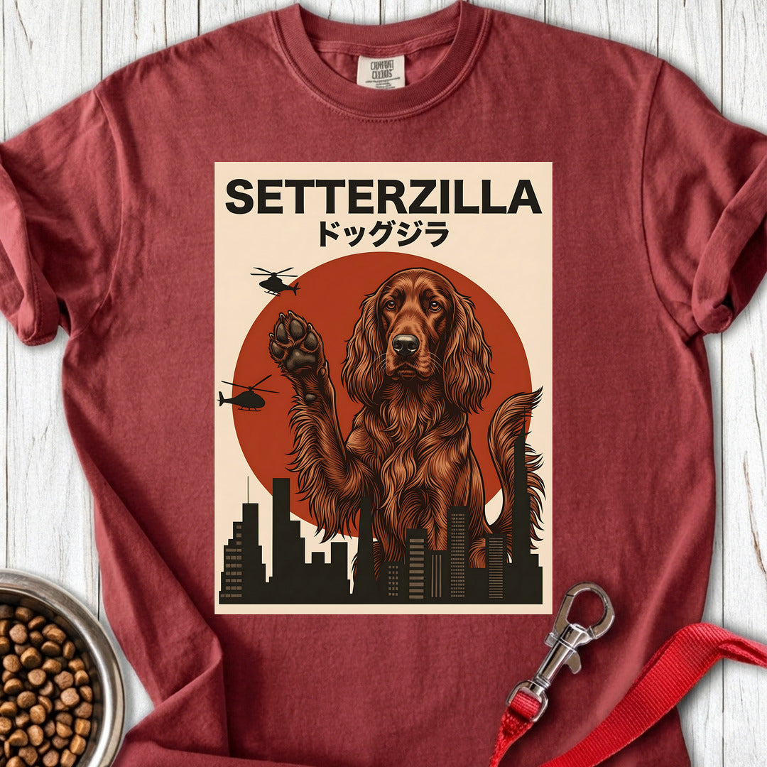 Irish Setter Setterzilla Premium Tee — Brick
