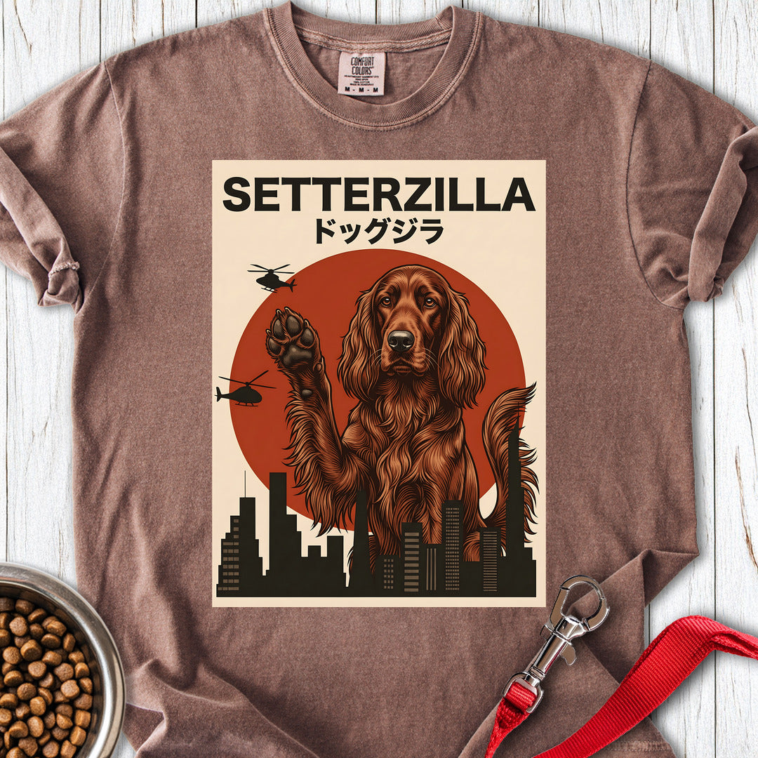Irish Setter Setterzilla Premium Tee — Espresso