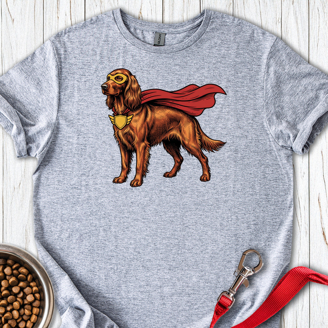 Irish Setter Superhero — Sport Grey