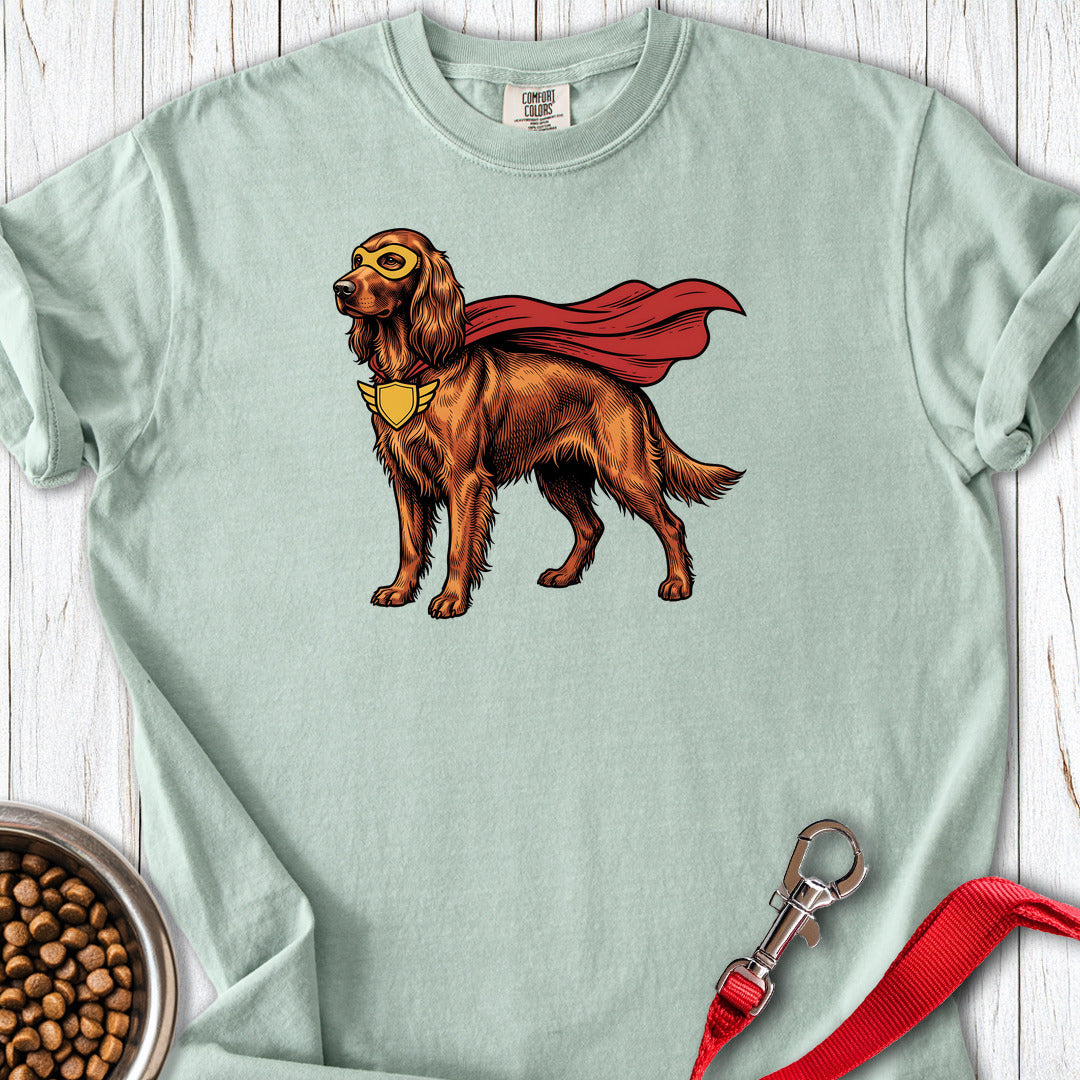 Irish Setter Superhero Premium Tee — Bay