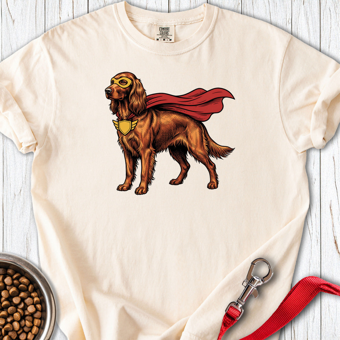 Irish Setter Superhero Premium Tee — Ivory