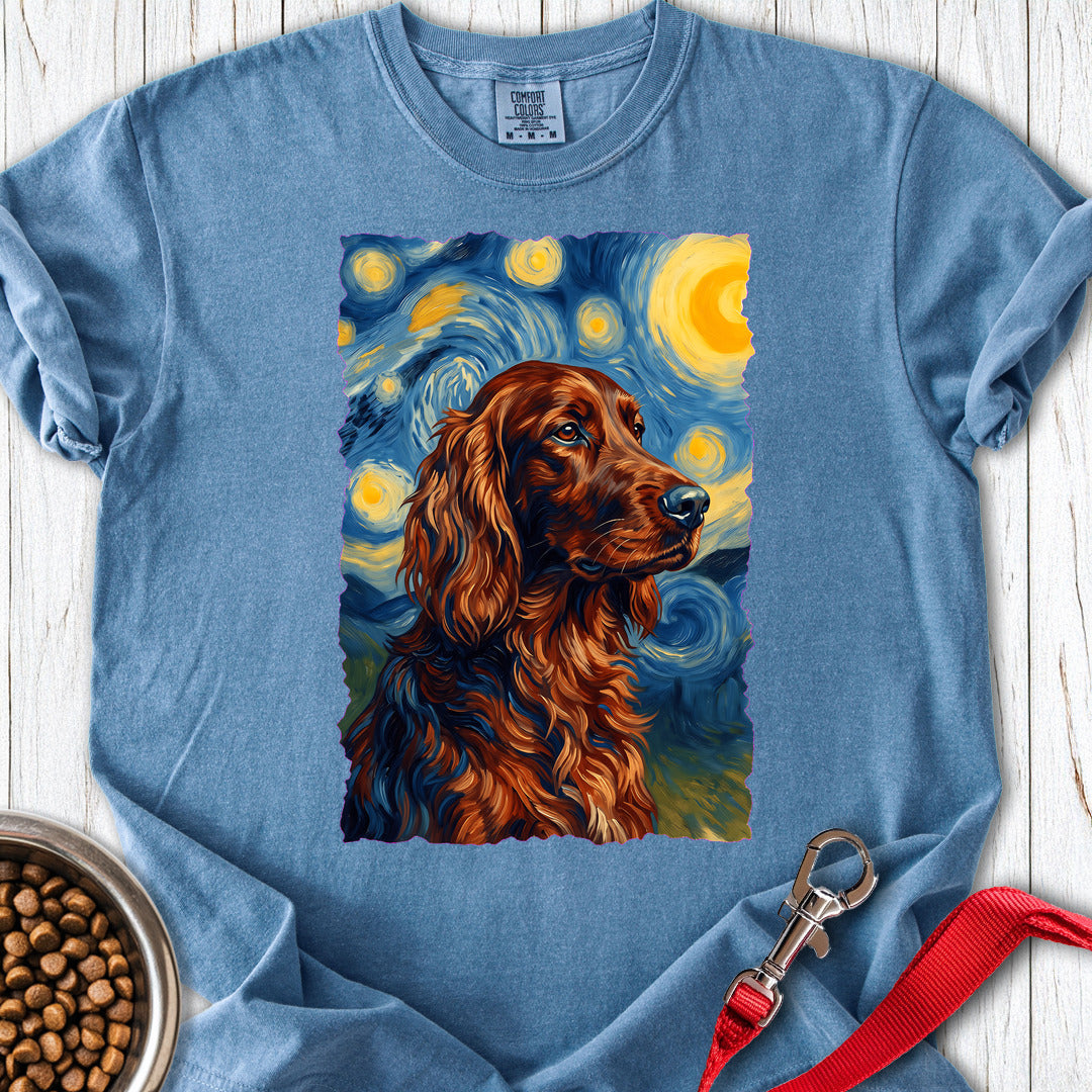 Irish Setter Van Gogh Premium Tee — Blue Jean