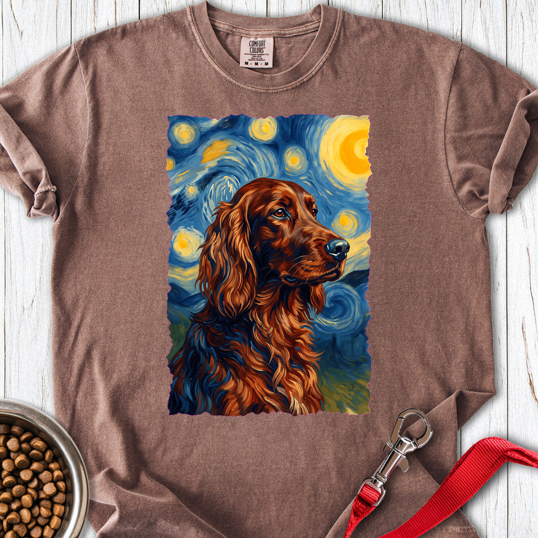 Irish Setter Van Gogh Premium Tee — Espresso