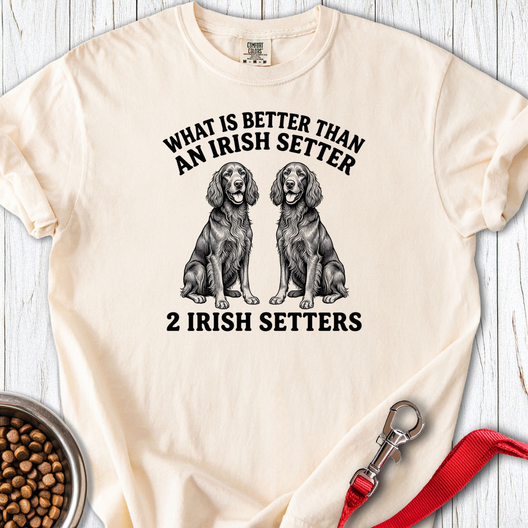 Irish Setter What Is Better Than One Premium Tee — Ivory