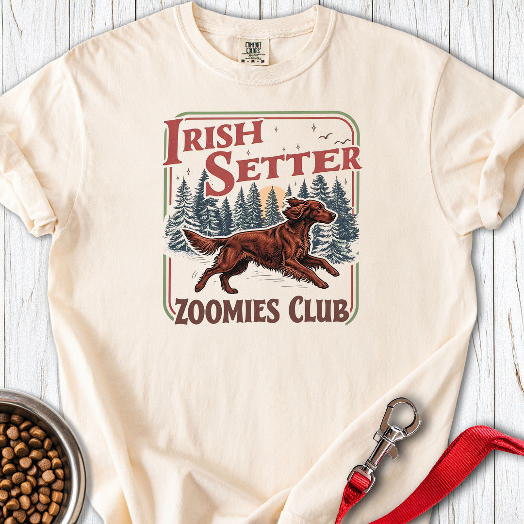 Irish Setter Zoomies Club Premium Tee — Ivory