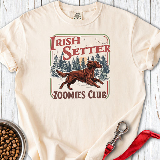 Irish Setter Zoomies Club Premium Tee — Ivory