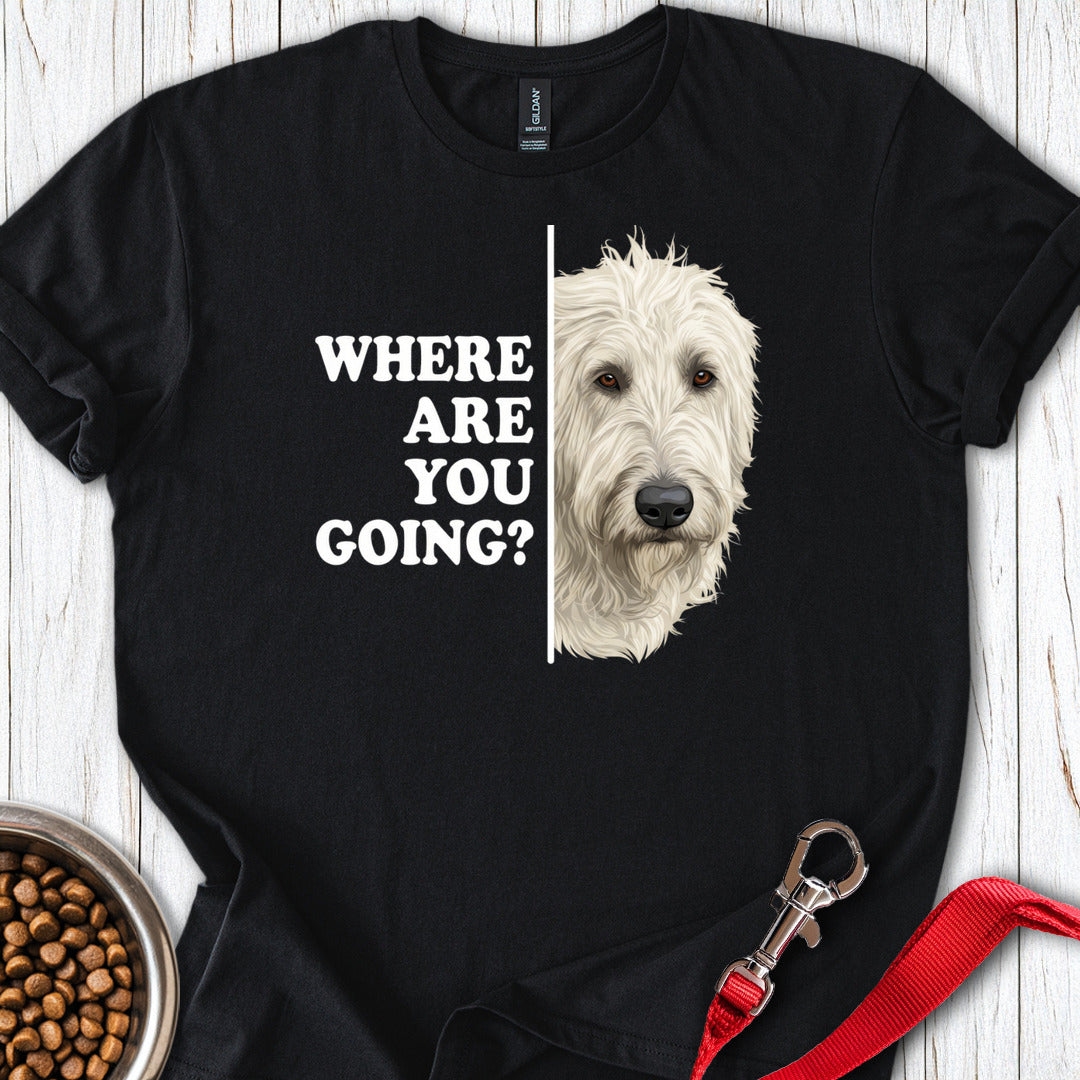 Irish Wolfhound Alert Black