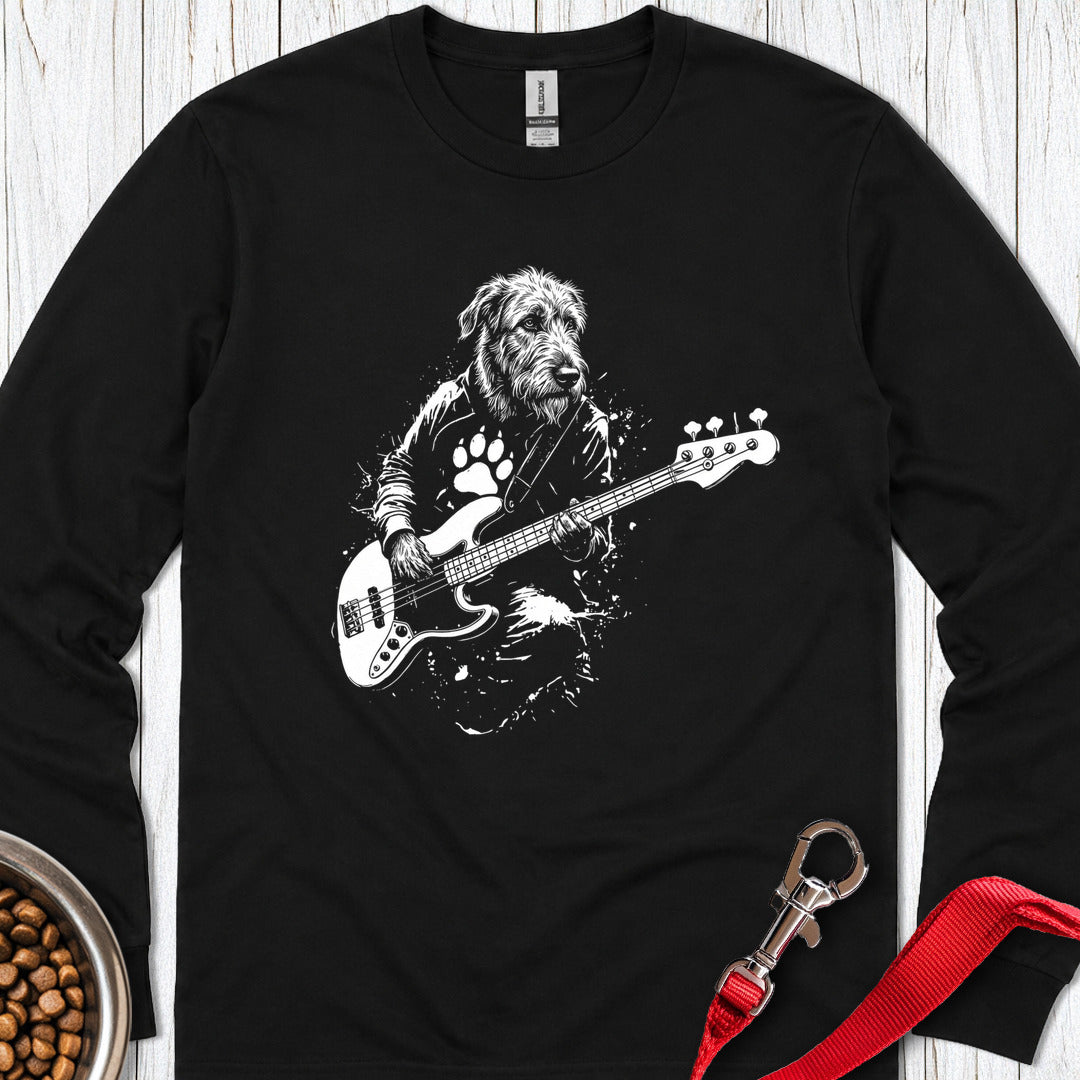 Irish Wolfhound Bass Long Sleeve — Black