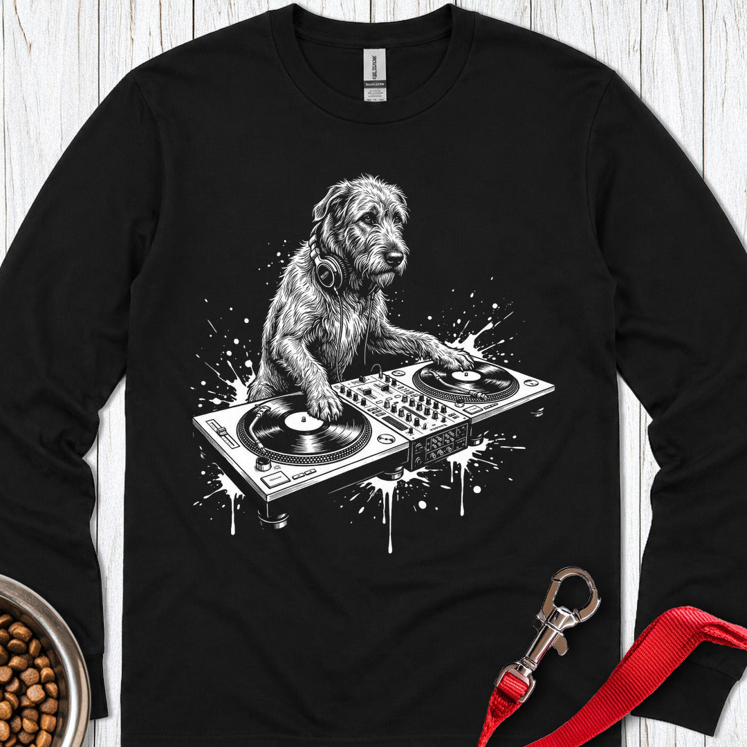 Irish Wolfhound DJ Long Sleeve — Black