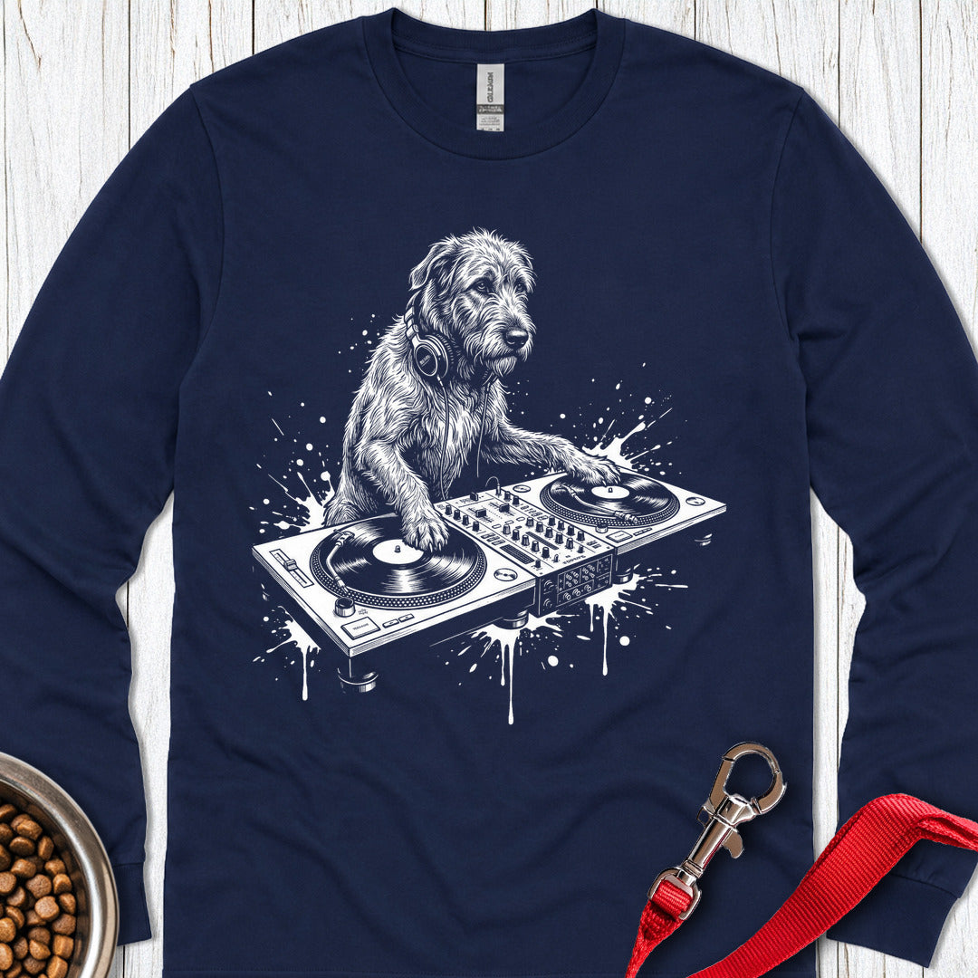 Irish Wolfhound DJ Long Sleeve — Navy