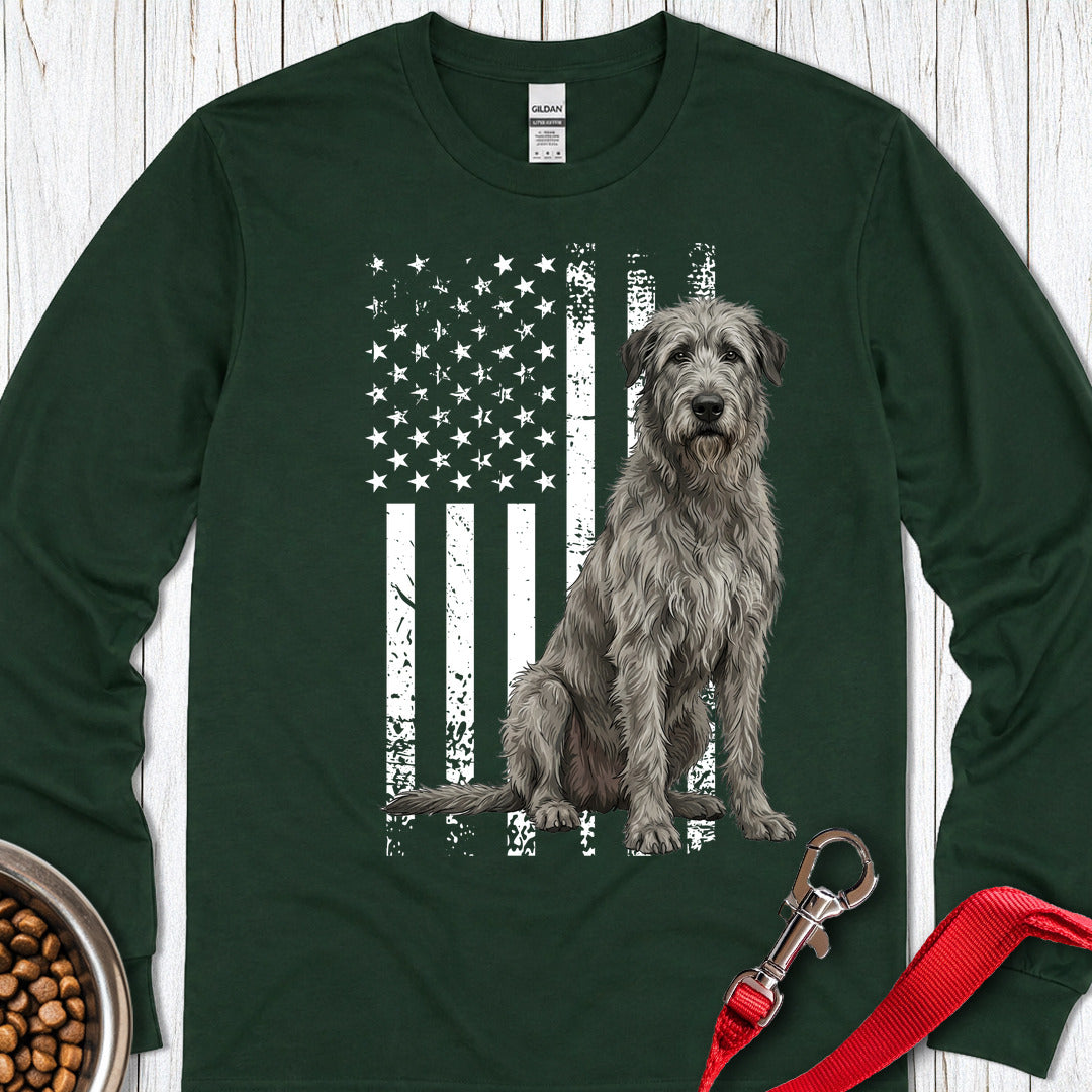 Irish Wolfhound Long Sleeve — Forest Green